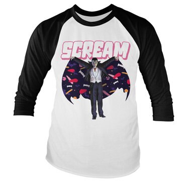 Läs mer om Dracula - Scream Baseball Long Sleeve T-Shirt, Long Sleeve T-Shirt