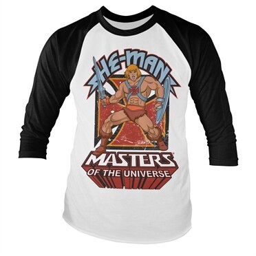 Masters Of The Universe - He-Man Baseball Long Sleeve Tee, Baseball Long Sleeve Tee