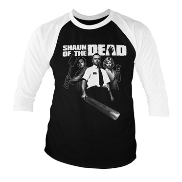 Shaun of the Dead Baseball 3/4 Sleeve Tee, Baseball 3/4 Sleeve Tee