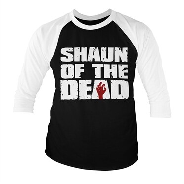 Shaun of the Dead Logo Baseball 3/4 Sleeve Tee, Baseball 3/4 Sleeve Tee