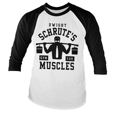 Läs mer om Dwight Schrutes Gym Baseball Long Sleeve Tee, Long Sleeve T-Shirt