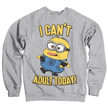 Läs mer om Minions - I Cant Adult Today Sweatshirt, Sweatshirt