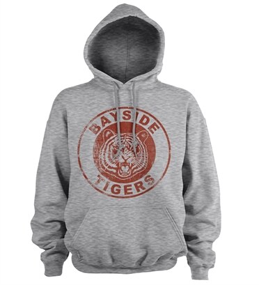 Bayside Tigers Washed Logo Hoodie, Hooded Pullover