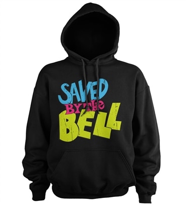 Saved By The Bell Distressed Logo Hoodie, Hooded Pullover