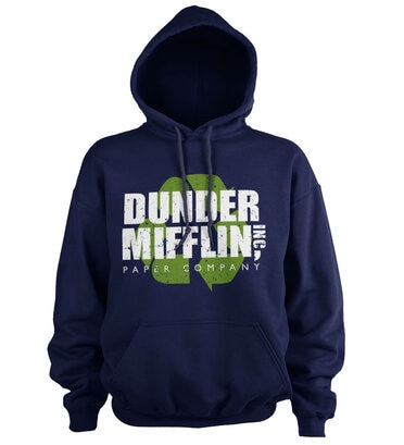 Läs mer om Dunder Mifflin Recycle Logo Hoodie, Hoodie