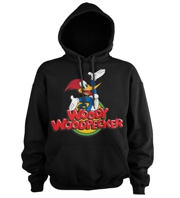 Woody Woodpecker Classic Logo Hoodie, Hooded Pullover