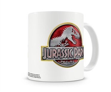 Jurassic Park Metallic Logo Coffee Mug, Coffee Mug