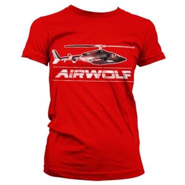 Airwolf Chopper Distressed Girly T-Shirt, Girly T-Shirt