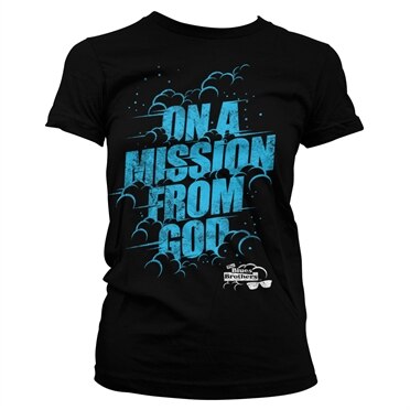 Läs mer om On A Mission From God - Blues Brothers Girly Tee, T-Shirt