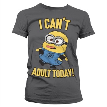 Läs mer om Minions - I Cant Adult Today Girly Tee, T-Shirt