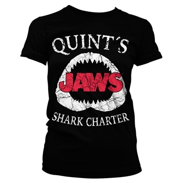 Läs mer om Jaws - Quint´s Shark Charter Girly Tee, T-Shirt