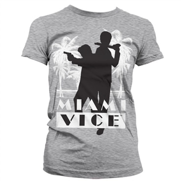 Läs mer om Miami Vice Silhuettes Girly T-Shirt, T-Shirt