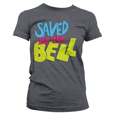 Saved By The Bell Distressed Logo Girly Tee, Girly Tee