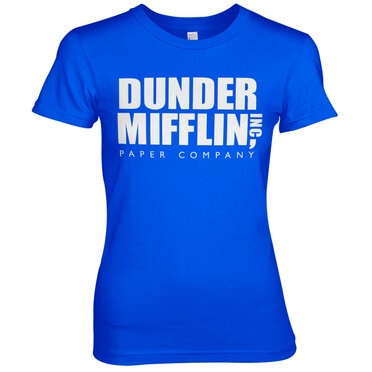 Läs mer om Dunder Mifflin Inc. Logo Girly Tee, T-Shirt