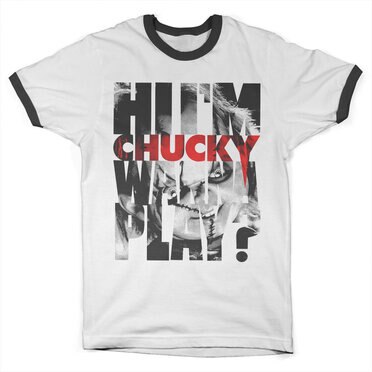 Läs mer om Chucky - Wanna Play Cutout Ringer Tee, T-Shirt