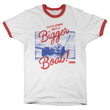 Läs mer om Jaws - Youre Gonna Need A Bigger Boat Ringer Tee, T-Shirt