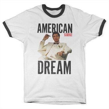 Läs mer om Scarface - American Dream Ringer Tee, T-Shirt