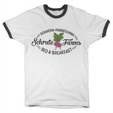 Läs mer om Schrute Farms - Bed & Breakfast Ringer Tee, T-Shirt
