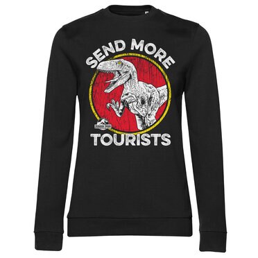 Läs mer om Jurassic Park - Send More Tourists Girly Sweatshirt, Sweatshirt