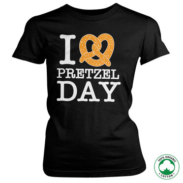 Läs mer om I Love Pretzel Day Organic Girly Tee, T-Shirt