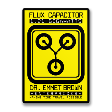 Läs mer om Flux Capacitor Sticker, Accessories