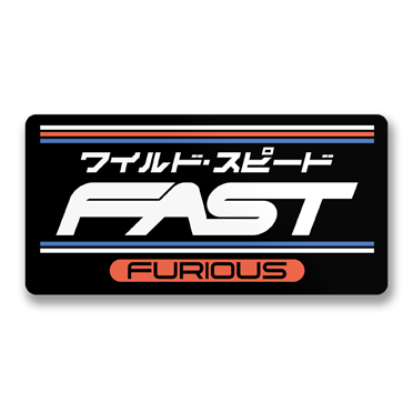 Läs mer om Fast & Furious Japanese Sticker, Accessories