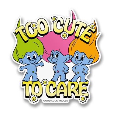 Läs mer om Too Cute To Care Sticker, Accessories