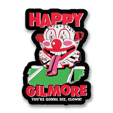 Läs mer om Happy Gilmore Clown Sticker, Accessories
