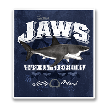 Läs mer om JAWS - Shark Hunting Expedition Sticker, Accessories