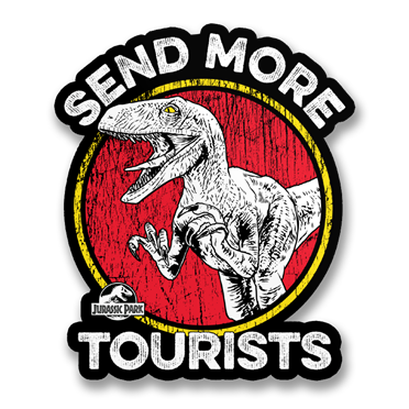 Läs mer om Send More Tourists Sticker, Accessories