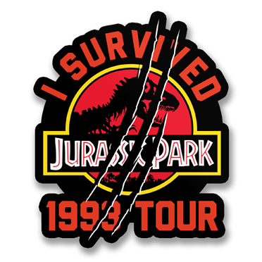 Läs mer om I Survived The 1993 Tour Sticker, Accessories