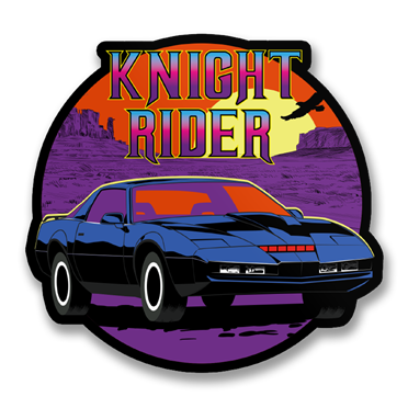 Läs mer om Knight Rider Sunset Sticker, Accessories
