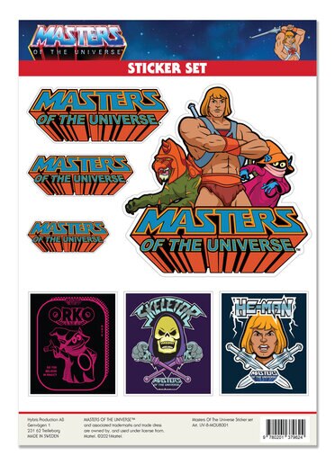 Masters Of The Universe Sticker Set, Accessories