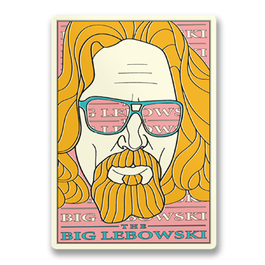 Läs mer om The Big Lebowski Art Sticker, Accessories