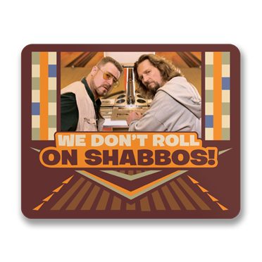 Läs mer om We Dont Roll On Shabbos! Sticker, Accessories