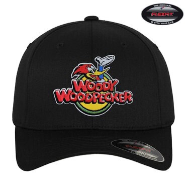 Läs mer om Woody Woodpecker Classic Logo Flexfit Cap, Accessories