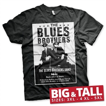 The Blues Brothers Poster Big & Tall T-Shirt, Big & Tall T-Shirt