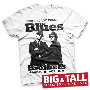 Läs mer om Blues Brothers - Chicago 1980 Big & Tall T-Shirt, T-Shirt