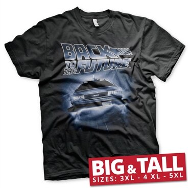 Läs mer om Back To The Future - Flying Delorean Big & Tall T-Shirt, T-Shirt