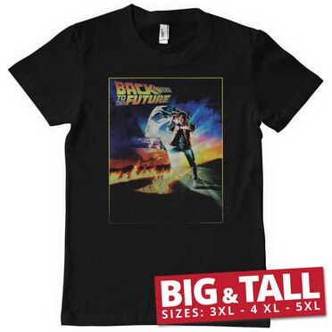 Läs mer om Back To The Future Vintage Poster Big & Tall T-Shirt, T-Shirt