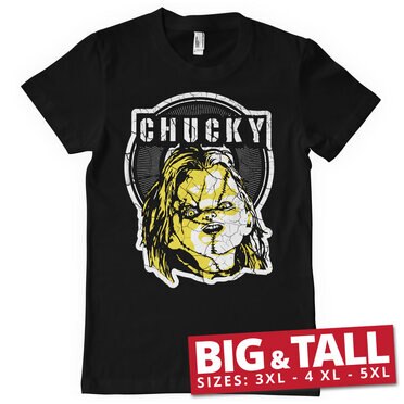 Läs mer om Cracked Chucky Big & Tall T-Shirt, T-Shirt