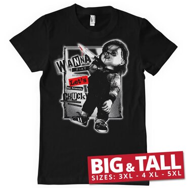 Läs mer om Chucky - Lets Be Friends Big & Tall T-Shirt, T-Shirt