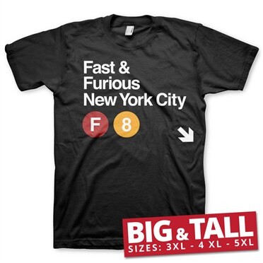 Läs mer om Fast & Furious NYC Big & Tall T-Shirt, T-Shirt