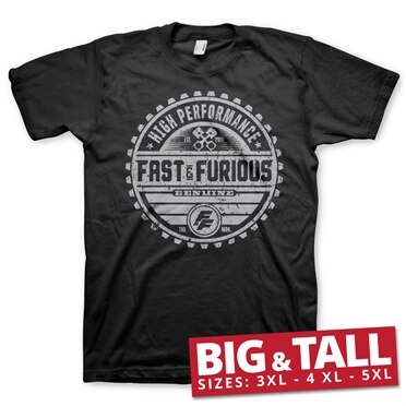 Läs mer om Fast & The Furious Genuine Brand Big & Tall Tee, T-Shirt
