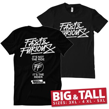 Läs mer om Fast & Furious Rider Big & Tall T-Shirt, T-Shirt
