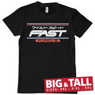 Läs mer om Fast & Furious JPN Big & Tall T-Shirt, T-Shirt