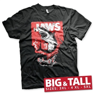 Jaws - Shark Smoke Big & Tall T-Shirt, Big & Tall T-Shirt