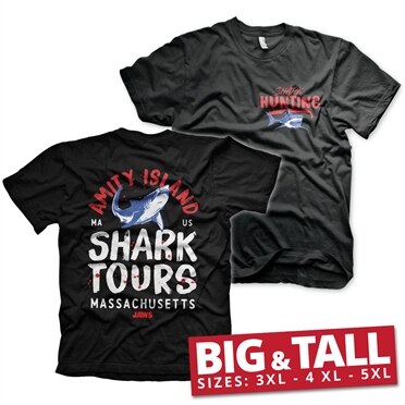Läs mer om Amity Island Shark Tours Big & Tall T-Shirt, T-Shirt