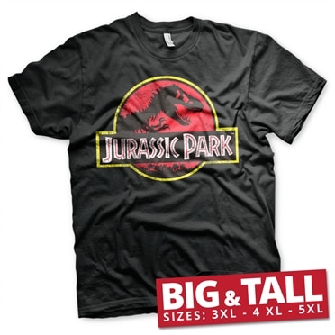 Läs mer om Jurassic Park Distressed Logo Big & Tall T-Shirt, T-Shirt