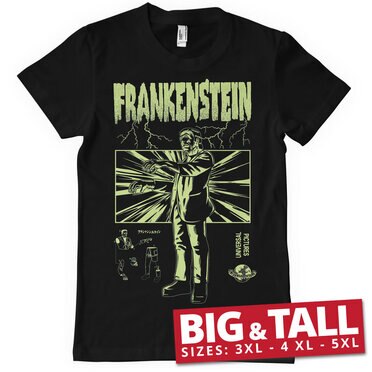 Läs mer om Frankenstein Retro Big & Tall T-Shirt, T-Shirt